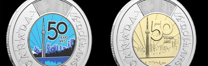 Glow-in-the-dark $2 coin marks CN Tower’s 50th anniversary