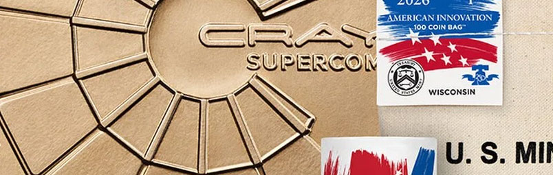 2026 American Innovation $1 Coin Rolls and Bag Featuring Wisconsin on Sale April 7